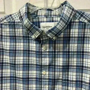 Goodfellow & Co, long sleeve plaid shirt. Size XL